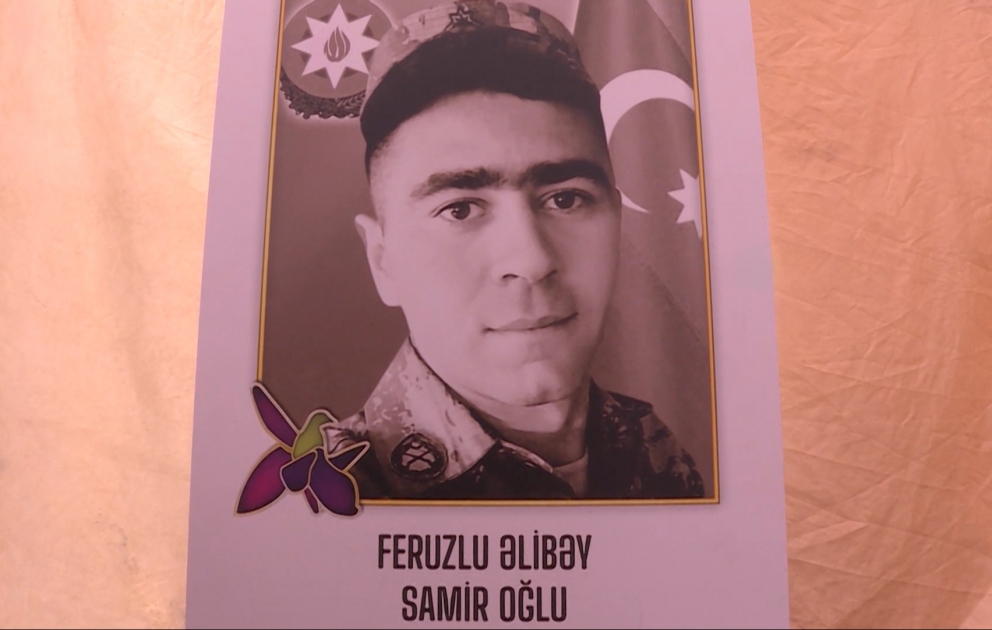 Düşmənin xeyli canlı qüvvəsini və texnikasını məhv edən igid döyüşçü Əlibəy Feyruzlunun xatirəsi anılıb VİDEO