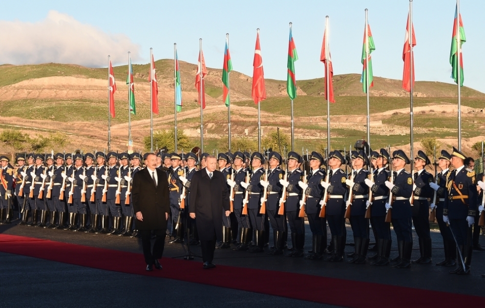 Türkiyə Prezidenti Rəcəb Tayyib Ərdoğanın Zəngilanın Ağalı kəndində rəsmi qarşılanma mərasimi olub YENİLƏNİB VİDEO
