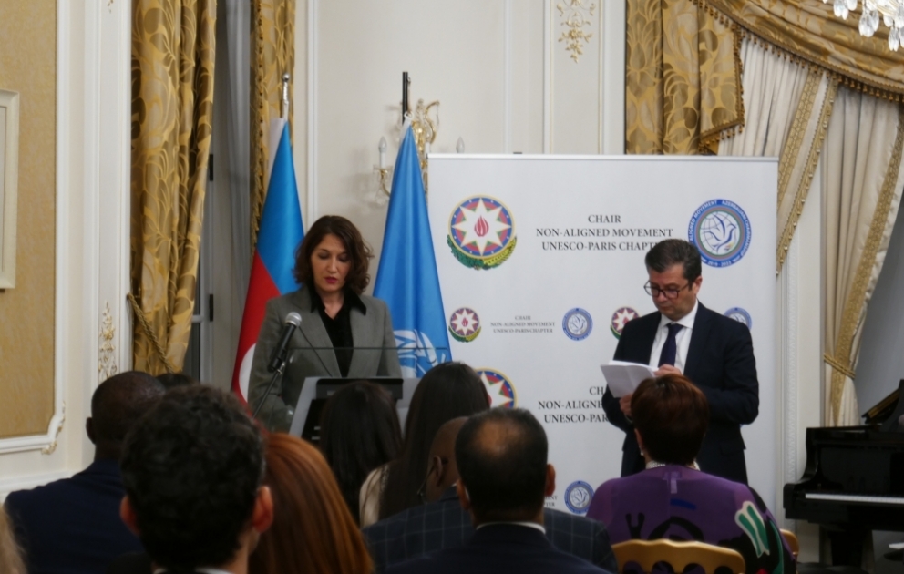 Azərbaycanın UNESCO nümayəndəliyi Parisdə Qoşulmama Hərəkatının 60 illiyini qeyd edib VİDEO