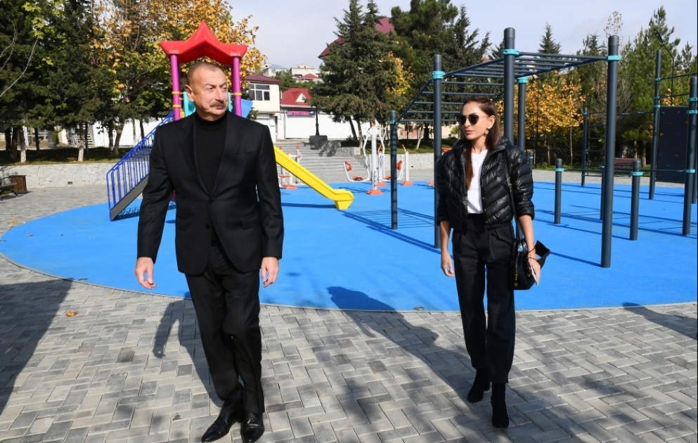 Şamaxı şəhərindəki Gənclər Parkında görülmüş işlərlə tanışlıq VİDEO