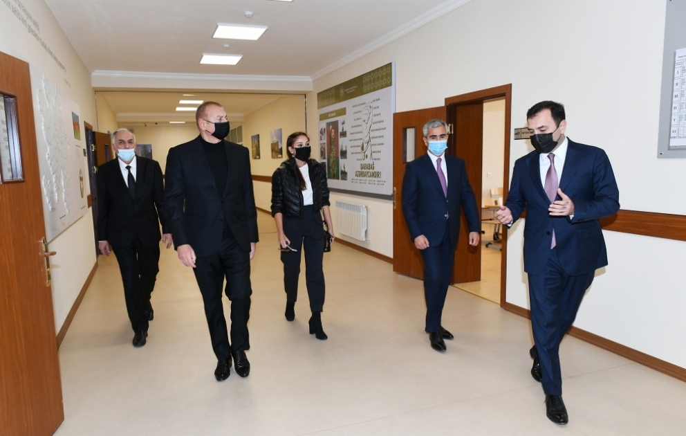 В городе Исмаиллы сдано в эксплуатацию новое здание полной средней школы номер 6 ВИДЕО