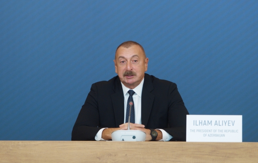 Prezident İlham Əliyev: Bu ilin on ayında Azərbaycan Cənub Qaz Dəhlizi ilə 14 milyard kubmetrdən çox qaz nəql edib VİDEO