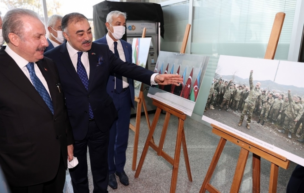 Türkiyə Parlamentində “Azərbaycanın Vətən savaşında Zəfər Günü” fotosərgisinin açılışı olub VİDEO