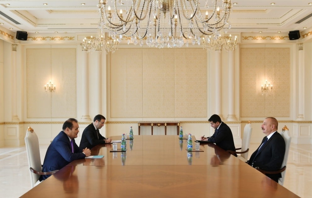 Prezident İlham Əliyev Türkdilli Dövlətlərin Əməkdaşlıq Şurasının Baş katibini qəbul edib YENİLƏNİB VİDEO