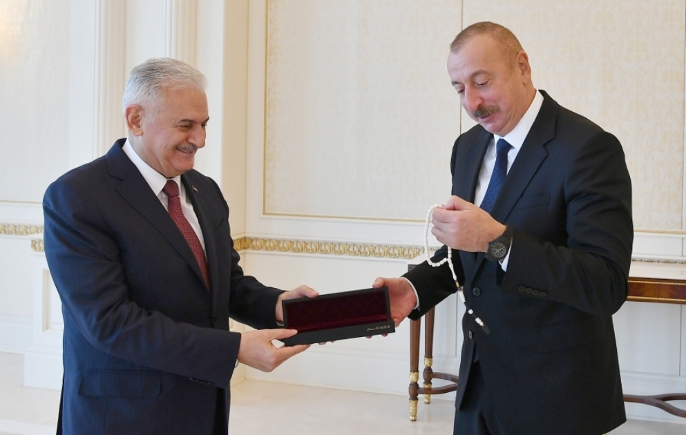 President Ilham Aliyev received former Turkish PM Binali Yildirim VIDEO