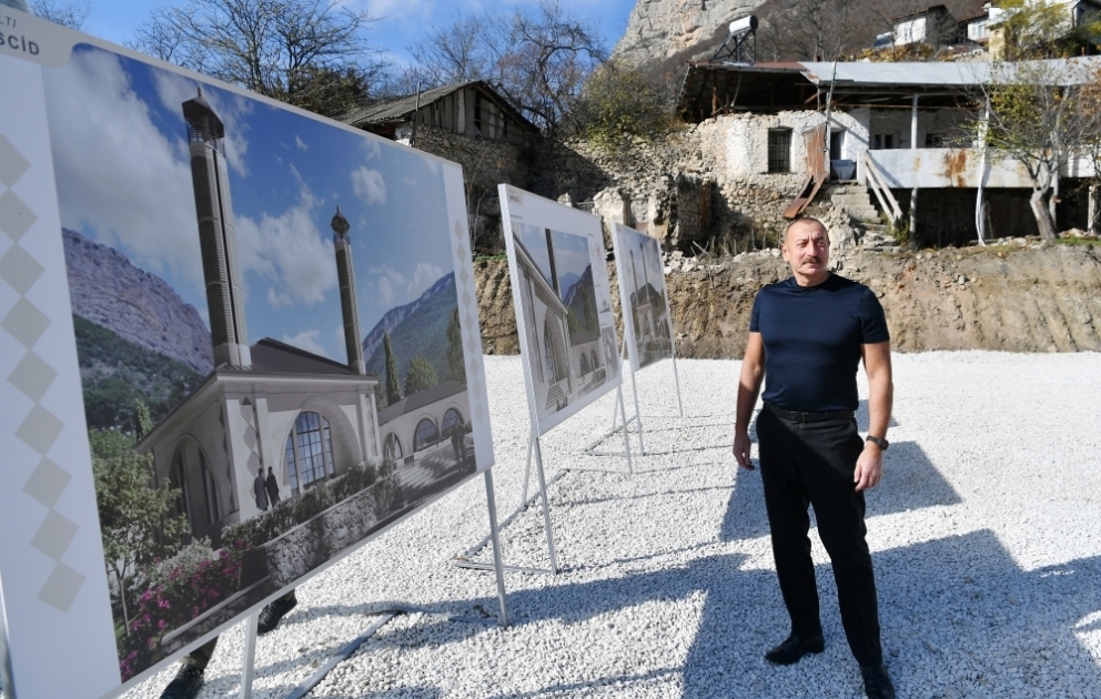 Foundation stone for Dashalti Mosque was laid in Shusha VIDEO