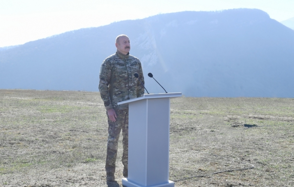 Azərbaycan Prezidenti: Ermənistan və onun havadarları hesab edirdilər ki, torpaqlarımızı əbədi olaraq işğal altında saxlayacaqlar, amma səhv etdilər VİDEO