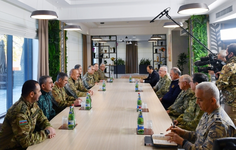 President Ilham Aliyev received delegation led by Turkish Minister of National Defense Hulusi Akar VIDEO