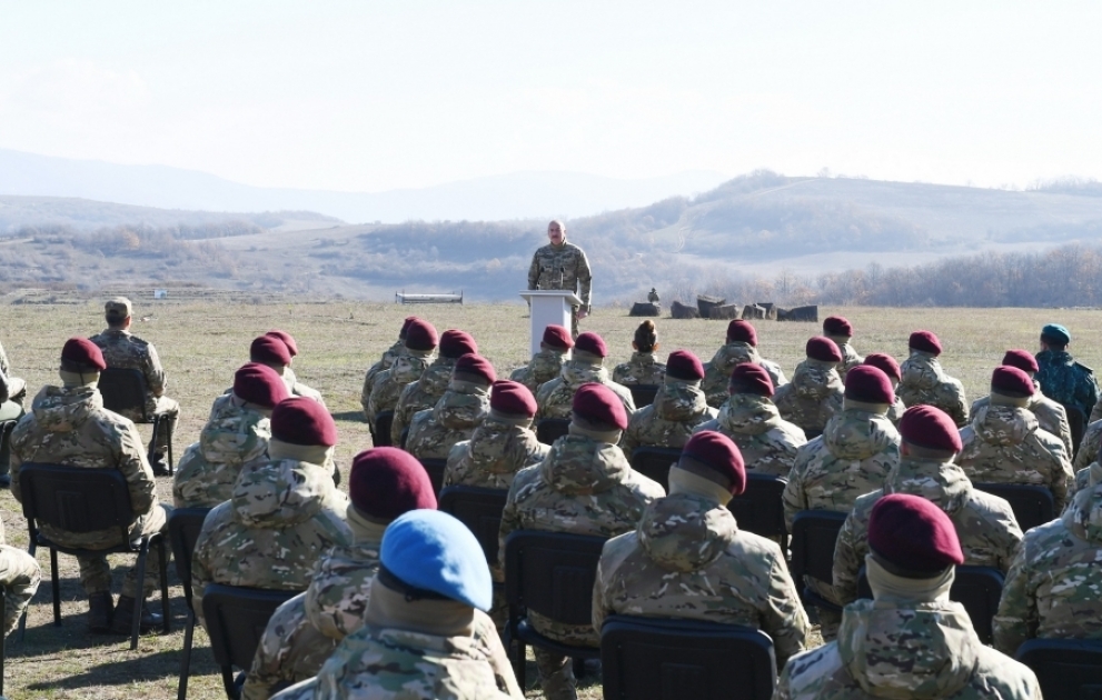 Prezident İlham Əliyev: Xalqımız yumruq kimi birləşdi, Ordunun arxasında dayandı və biz bu tarixi, şərəfli missiyanı yerinə yetirdik VİDEO