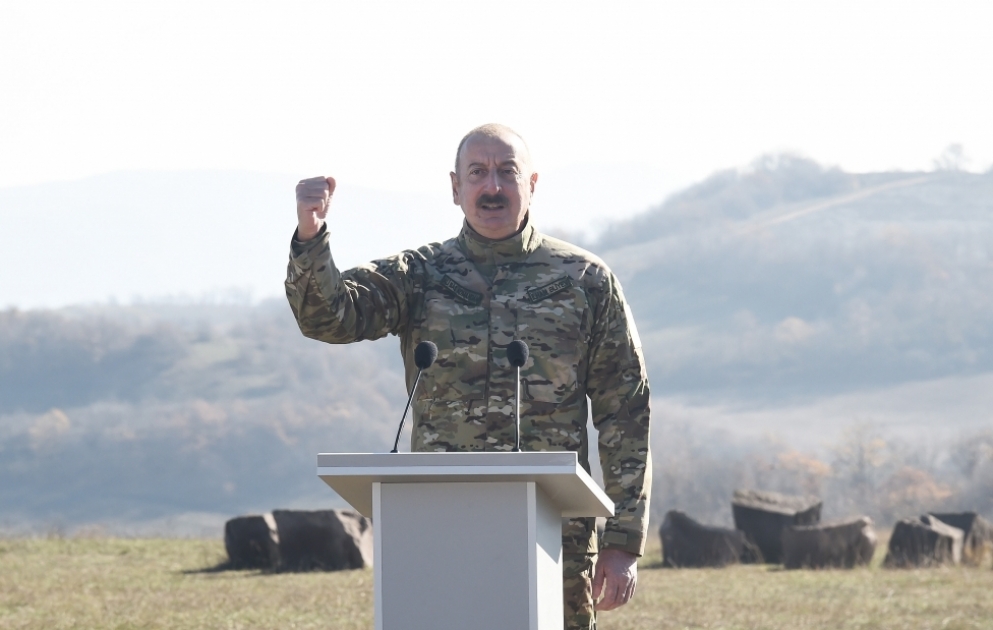 Azərbaycan Prezidenti: Zəfər Günü rəşadət və ədalət bayramıdır, milli qürur və milli ləyaqət bayramıdır VİDEO
