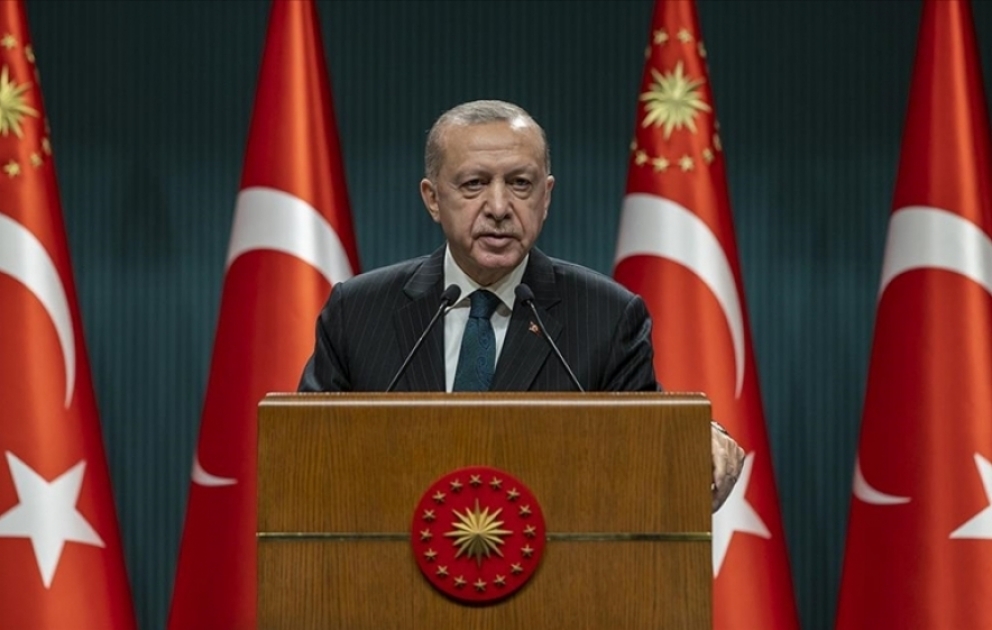Prezident Rəcəb Tayyib Ərdoğan: Türkiyə bütün platformalarda Azərbaycanın yanında olmaqda davam edəcək VİDEO