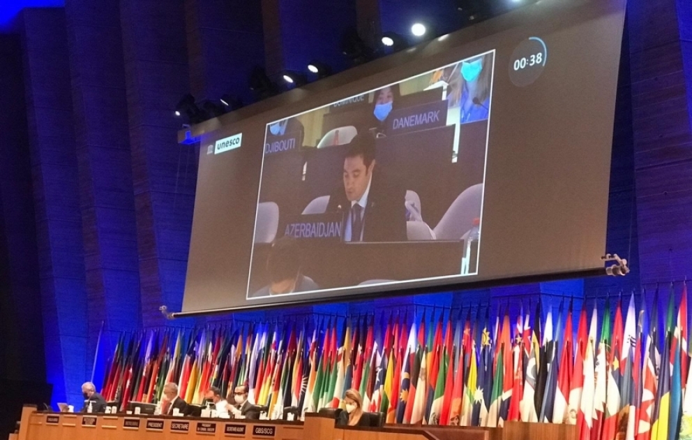 UNESCO Baş Konfransında azərbaycanlı diplomat Ermənistan xarici işlər nazirinin təxribat dolu çıxışına tutarlı cavab verib VİDEO