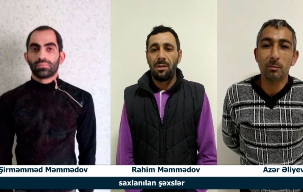 Hövsan qəsəbəsində qəbiristanlıqdan və evlərdən oğurluqlar edən üç nəfər saxlanılıb VİDEO