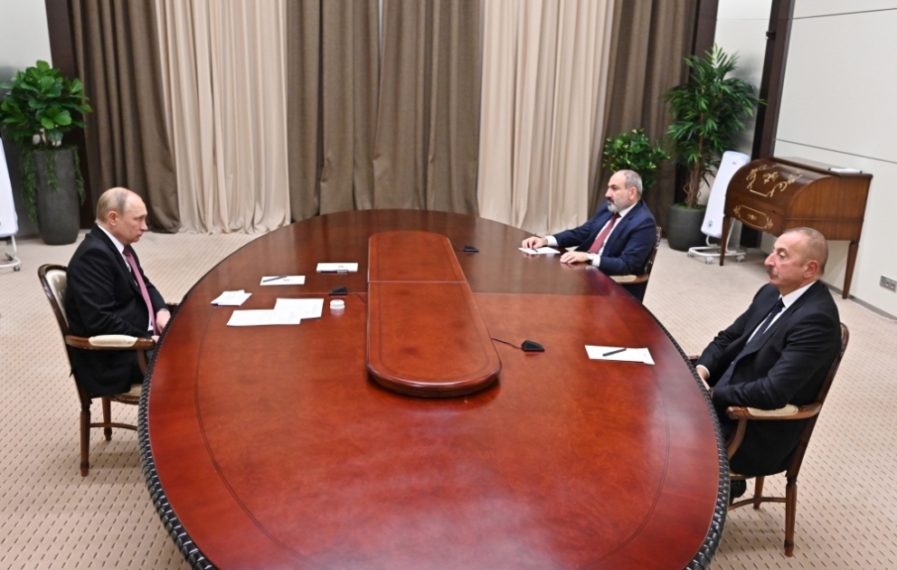 Soçidə Rusiya Prezidenti Vladimir Putin, Azərbaycan Prezidenti İlham Əliyev və Ermənistanın baş naziri Nikol Paşinyan arasında üçtərəfli görüş keçirilib YENİLƏNİB VİDEO