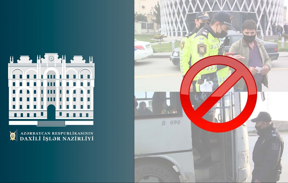 Sərnişin avtobuslarında karantin qaydalarına riayət etməyən daha 40 nəfər cərimə olunub VİDEO