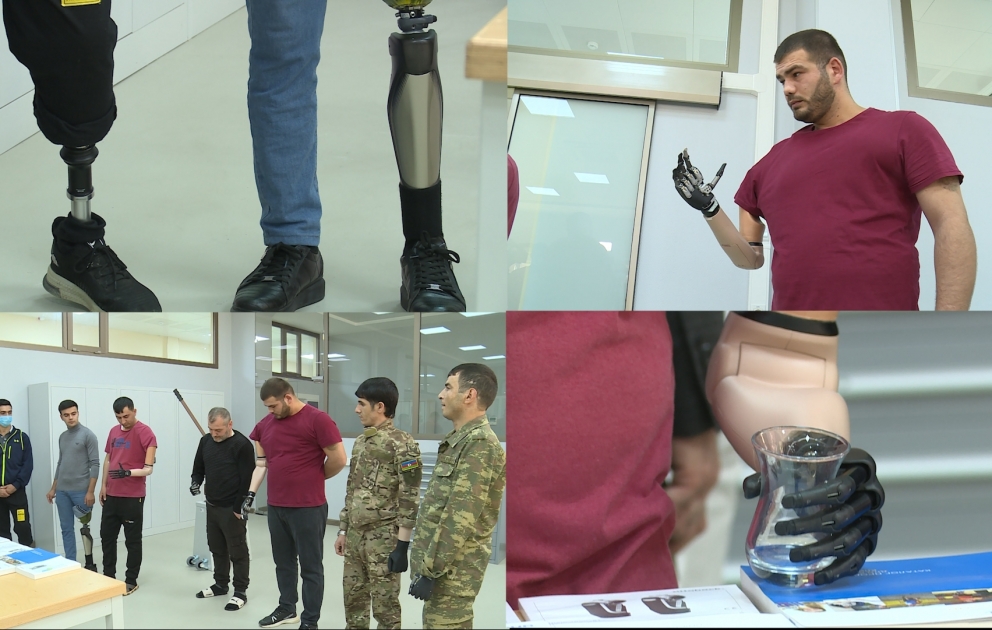 Daha bir qrup Vətən müharibəsi qazisi ən müasir 4-cü nəsil elektron protezlə təmin edilib VİDEO