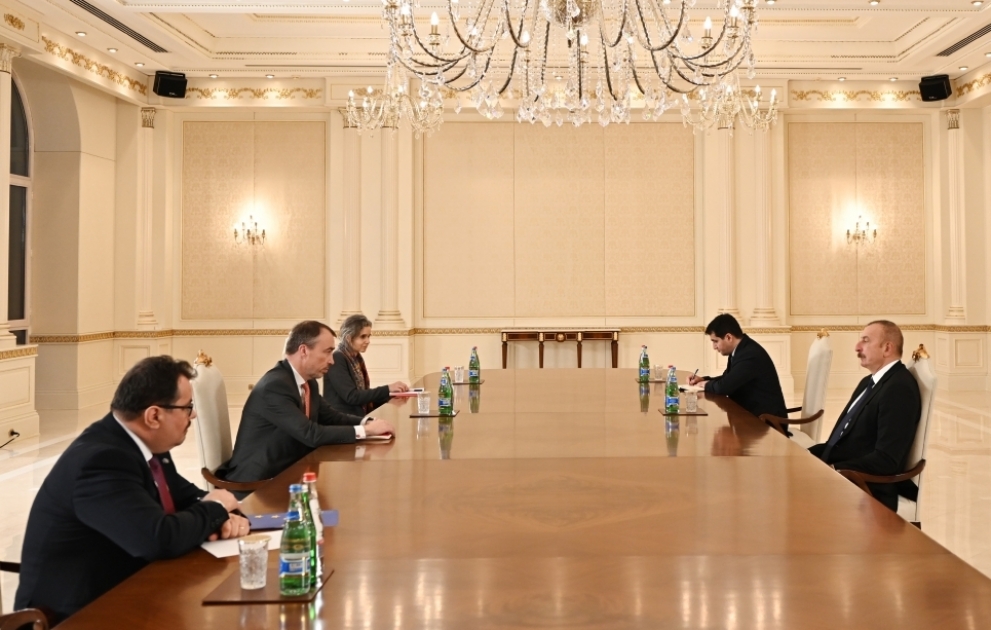 Präsident Ilham Aliyev empfängt den EU-Sonderbeauftragten für den Südkaukasus VIDEO