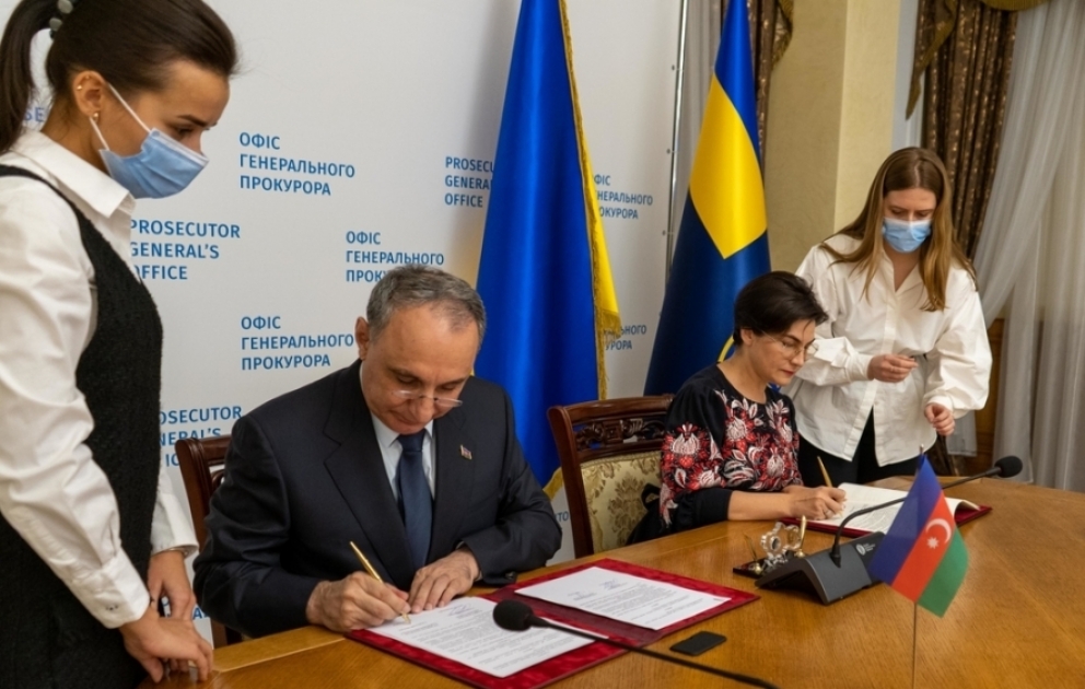 Делегация во главе с генеральным прокурором Азербайджана находилась с рабочим визитом в Украине ВИДЕО
