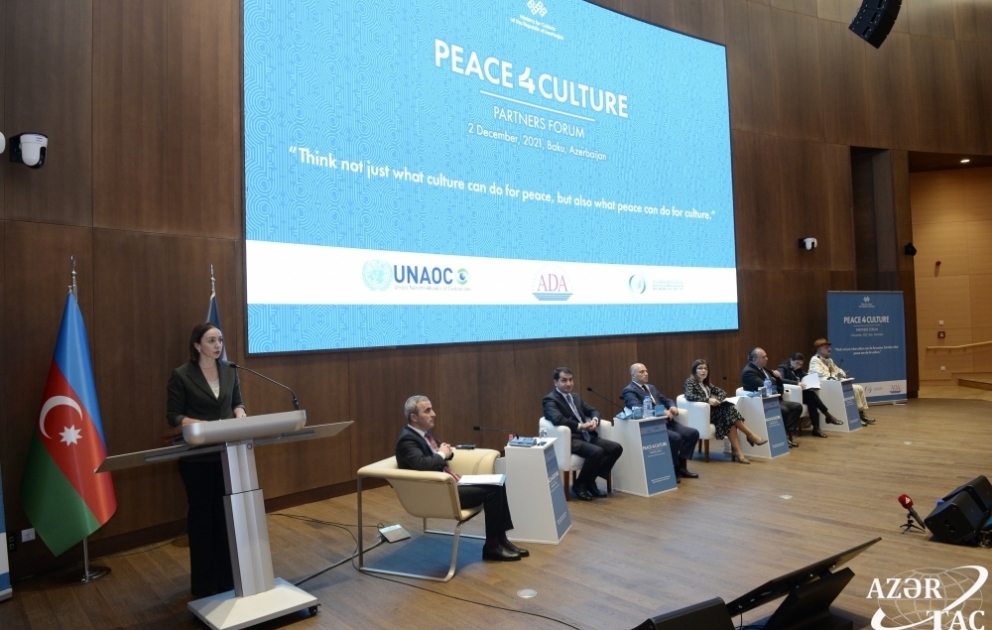 Bakıda “Mədəniyyət naminə sülh” qlobal kampaniyasının Tərəfdaşlar Forumu işə başlayıb VİDEO
