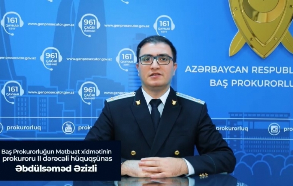 #prokurorluqdanizah həştəqi altında təqdim olunan növbəti videoçarxda amnistiya ilə bağlı məlumat verilib VİDEO