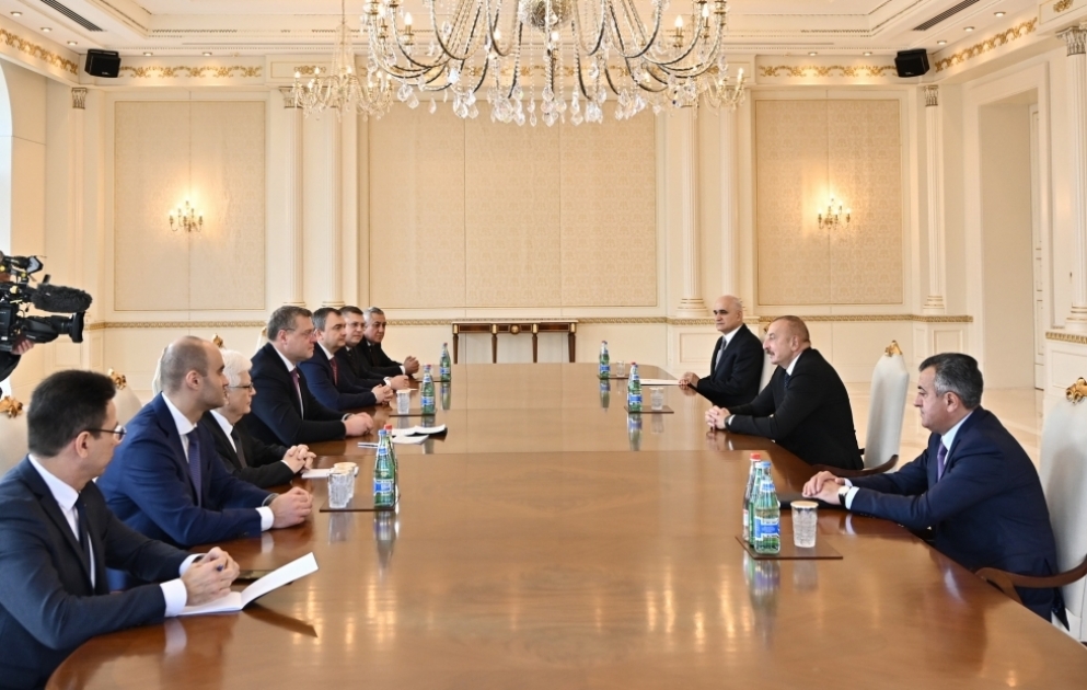 President Ilham Aliyev received delegation led by governor of Russia's Astrakhan region VIDEO