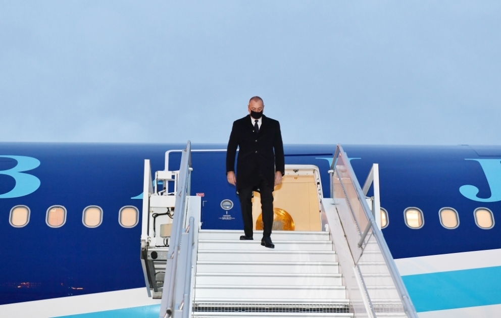 Prezident İlham Əliyev Şərq Tərəfdaşlığı Proqramının VI Sammitində iştirak etmək üçün Belçikaya işgüzar səfərə gəlib VİDEO
