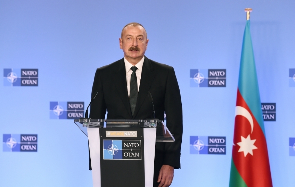 Azərbaycan Prezidenti: Biz NATO ilə yüksəksəviyyəli qarşılıqlı fəaliyyətdə olmaqdan çox şadıq VİDEO