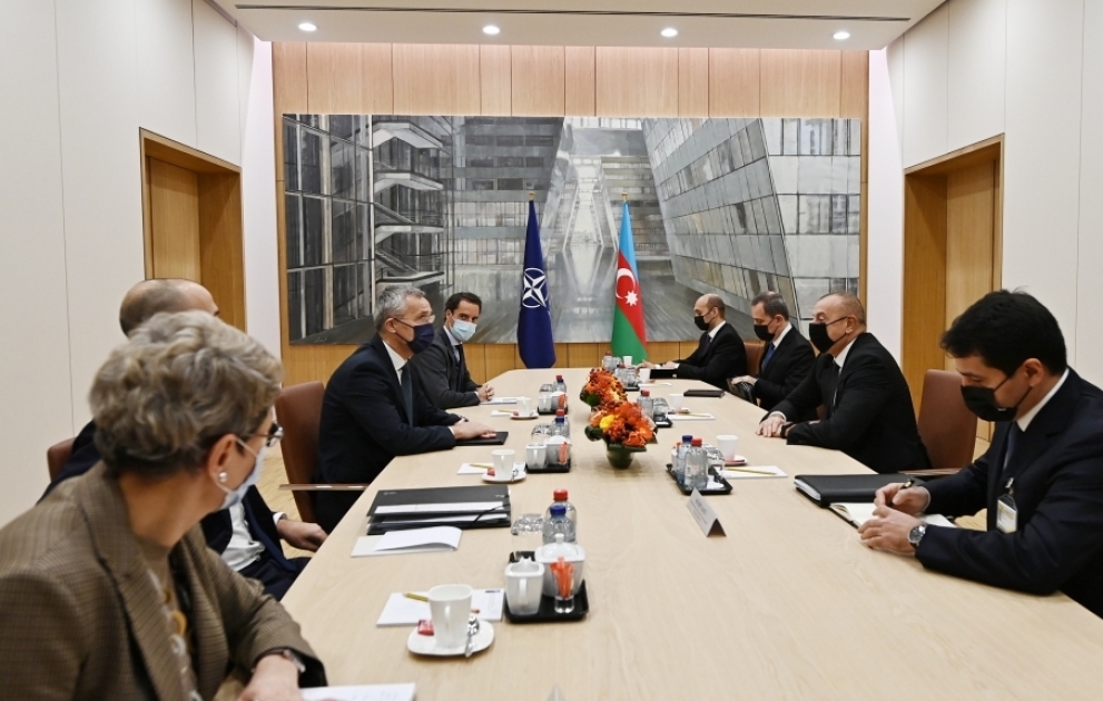 Präsident Ilham Aliyev trifft NATO-Generalsekretär VIDEO