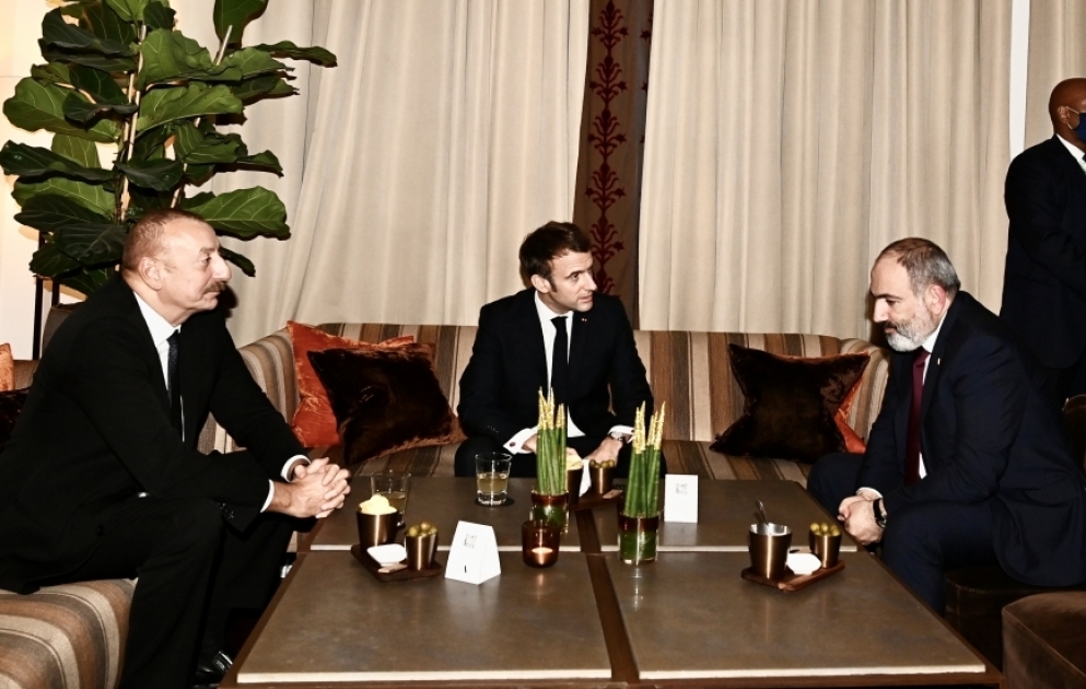 President of Azerbaijan and Prime Minister of Armenia held informal meeting on initiative of French President in Brussels VIDEO