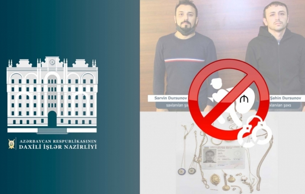 Xətai rayonunda dörd mənzildən oğurluq edən iki qardaş saxlanılıb VİDEO