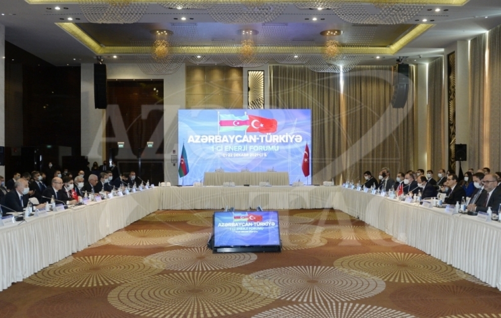 Baku hosts 1st Azerbaijan-Turkey Energy Forum VIDEO