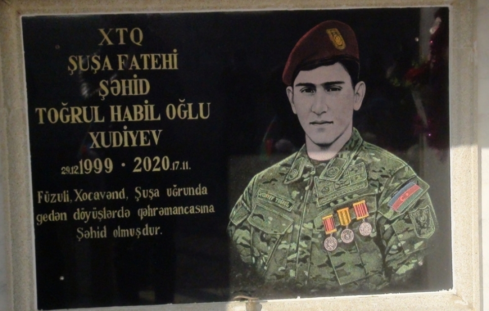 Beyləqanda şəhid Toğrul Xudiyevin xatirəsi anılıb VİDEO