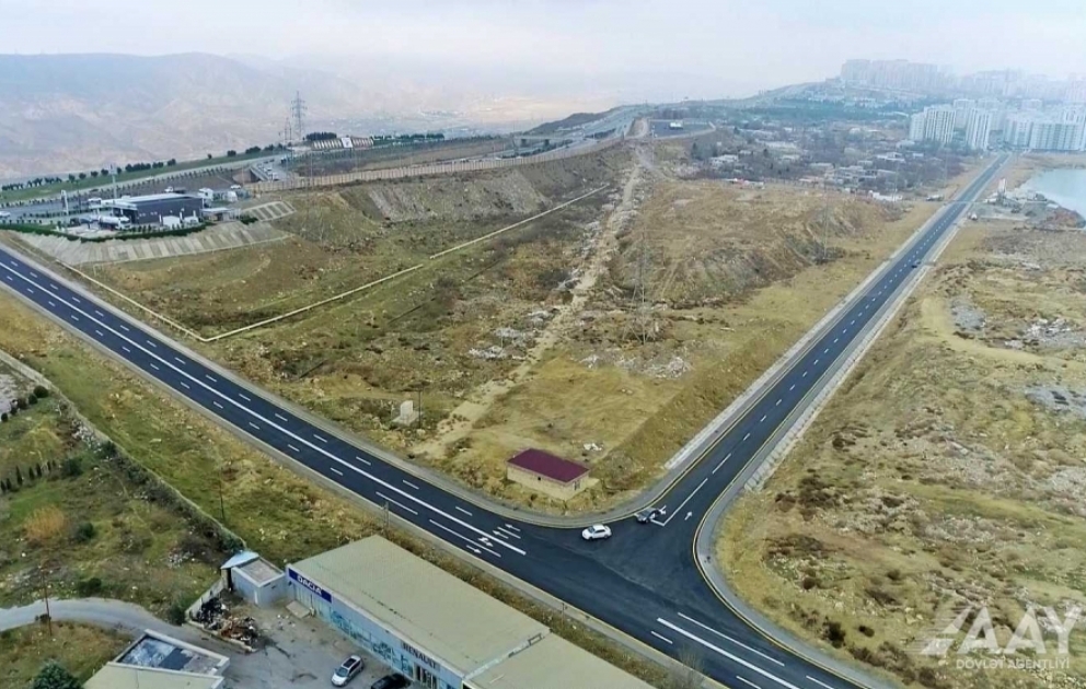 Yasamal rayonunda yeni yol inşa olunub VİDEO