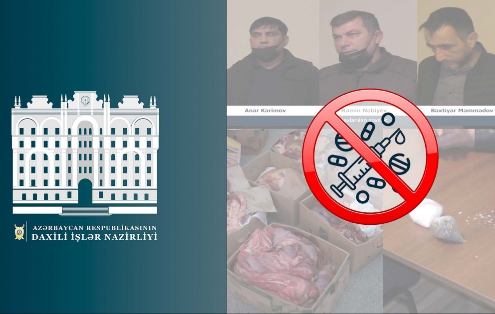 Avtomobildən külli miqdarda narkotik vasitə və mənşəyi məlum olmayan 360 kiloqram ət aşkarlanıb VİDEO
