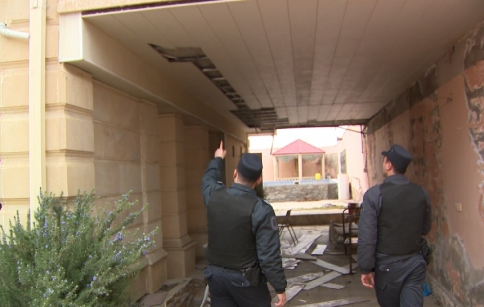Mühafizə polisi bağ evindən oğurluq edən şəxsi hadisə yerində yaxalayıb VİDEO