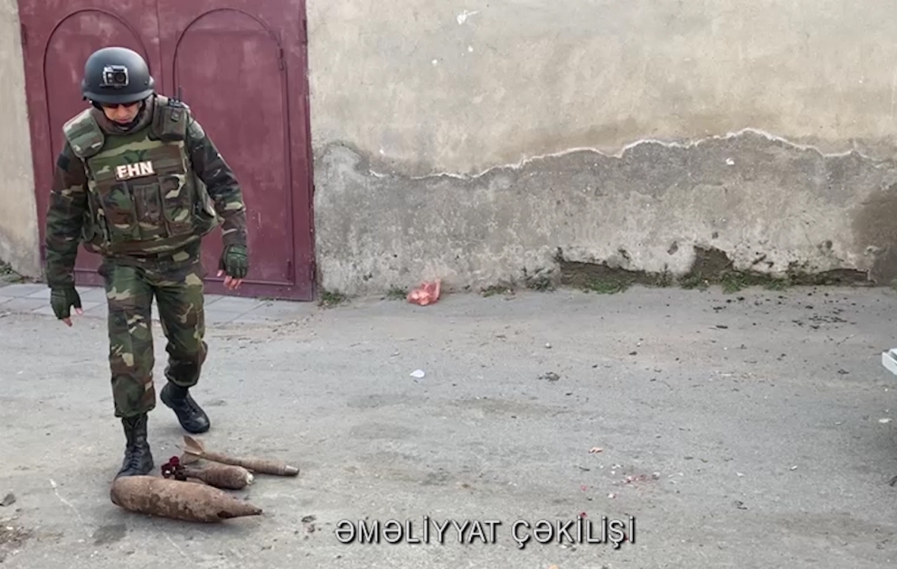 FHN: Xırdalanda hərbi sursat tapılıb VİDEO