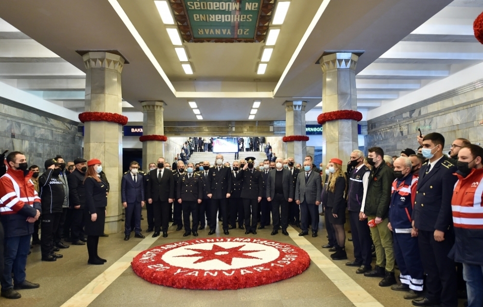 20 Yanvar faciəsi qurbanlarının xatirəsi Metropolitendə ehtiramla yad edilib VİDEO