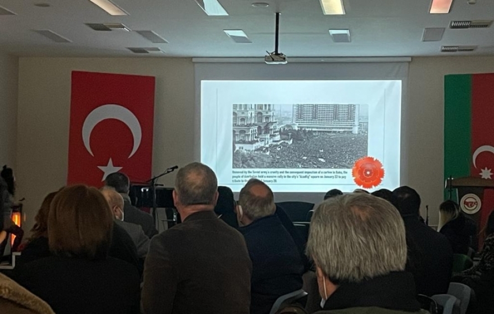 Ankarada 20 Yanvar faciəsinin 32-ci ildönümü ilə bağlı anım mərasimi keçirilib VİDEO