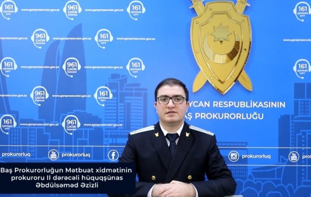#prokurorluqdanizah: Növbəti videoçarxda “İştirakçılıq nədir?” sualı cavablandırılıb VİDEO