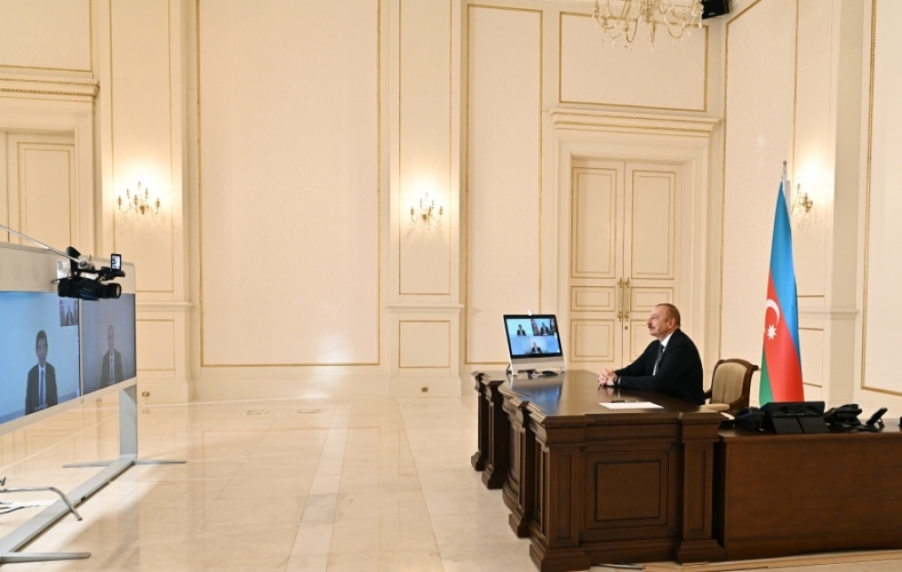 Prezident İlham Əliyev Ümumdünya Gömrük Təşkilatının Baş katibini videoformatda qəbul edib YENİLƏNİB VİDEO