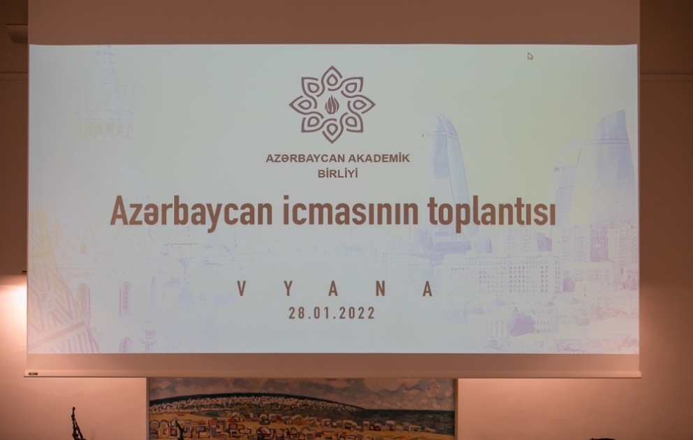 Azərbaycan Akademik Birliyinin yenidən təşkilatlanmadan sonra Vyanada Azərbaycan icması ilə görüşü keçirilib VİDEO