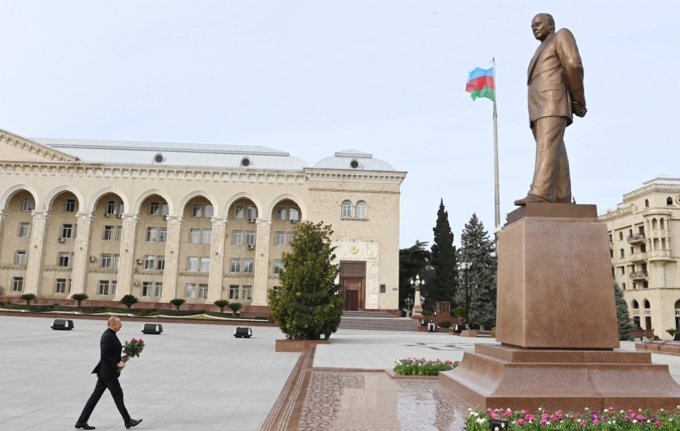President Ilham Aliyev visited city of Ganja VIDEO