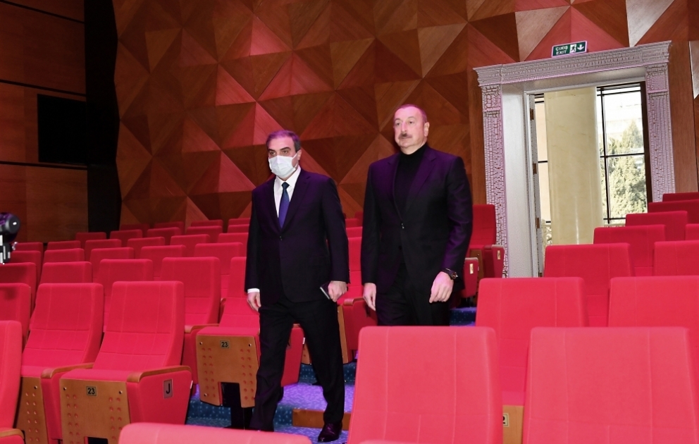 President Ilham Aliyev attended inauguration of new building of Ganja State Drama Theatre VIDEO