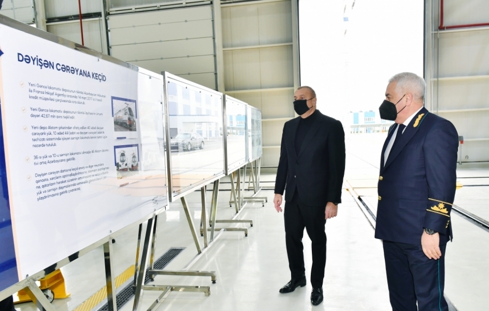 Locomotive depot of Azerbaijan Railways CJSC was commissioned VIDEO