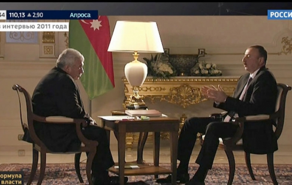 “Rossiya 24” TV channel broadcast “Formula of Power” program dedicated to 30th anniversary of restoration of Azerbaijan's state independence and 60th birthday of President Ilham Aliyev VIDEO