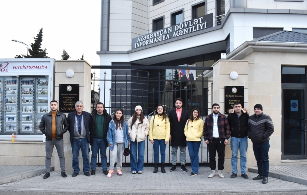 AZƏRTAC-ın gənc əməkdaşlarının bir qrupu Azərbaycan Gəncləri Günü münasibətilə Şamaxı rayonuna səfər ediblər VİDEO