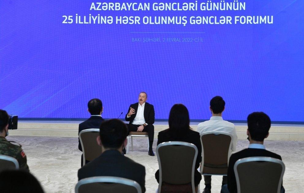 Azərbaycan Prezidenti: Gənclər bilməlidirlər ki, kənar təsirlərin məqsədi nədir VİDEO