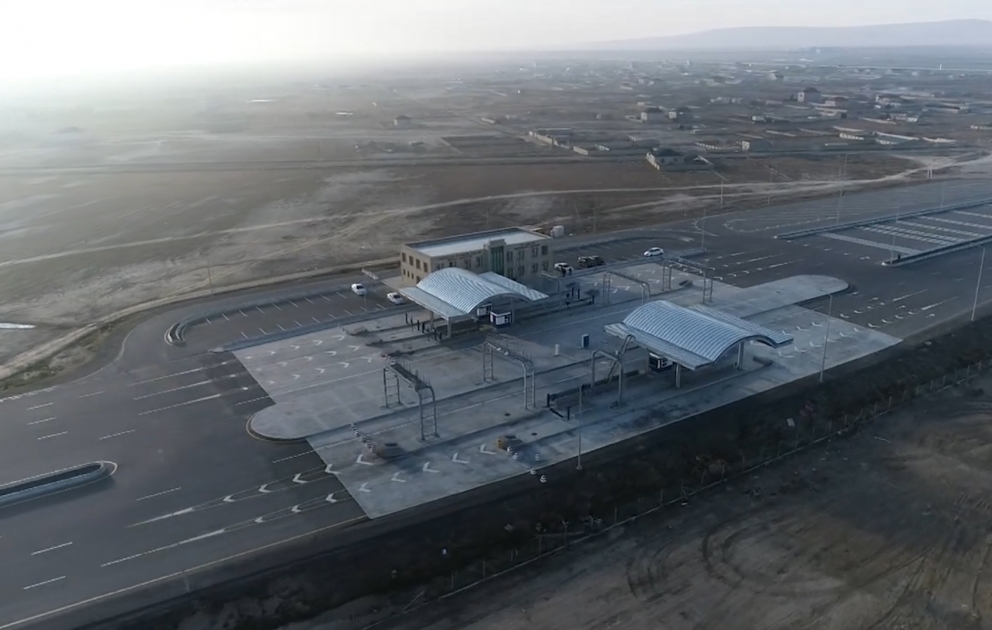 Bakı-Quba-Rusiya Federasiyası yeni avtomobil yolunun tikintisi sürətlə aparılır VİDEO