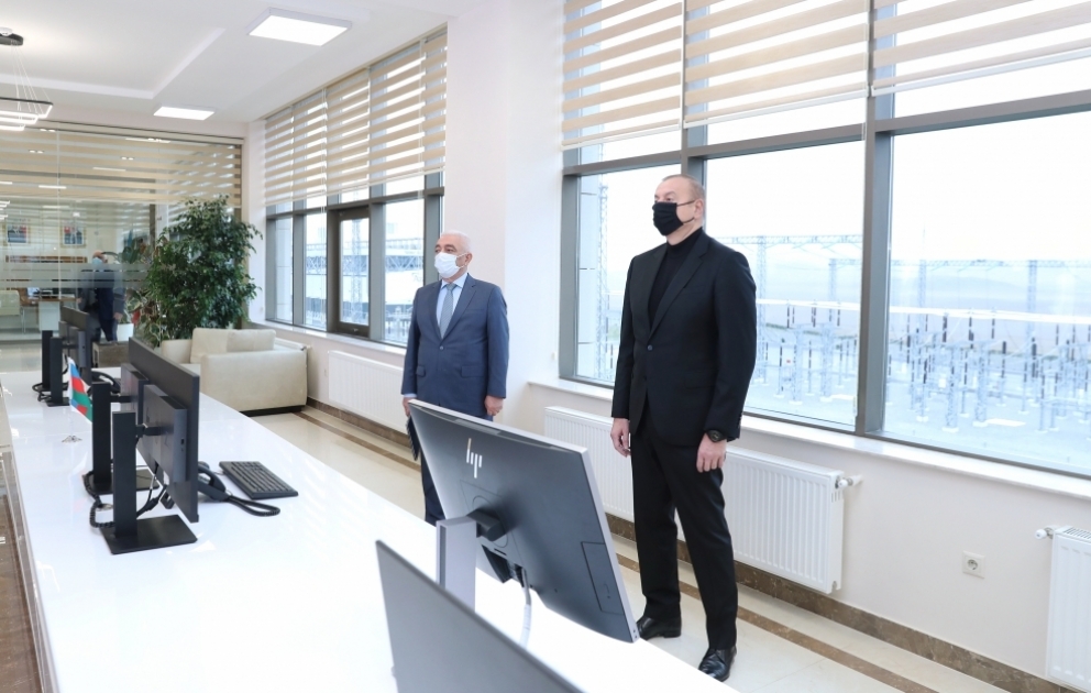 Prezident İlham Əliyev “Qobu” Enerji Qovşağının açılışında iştirak edib  Dövlətimizin başçısı AZƏRTAC-a müsahibə verib YENİLƏNİB-2 VİDEO