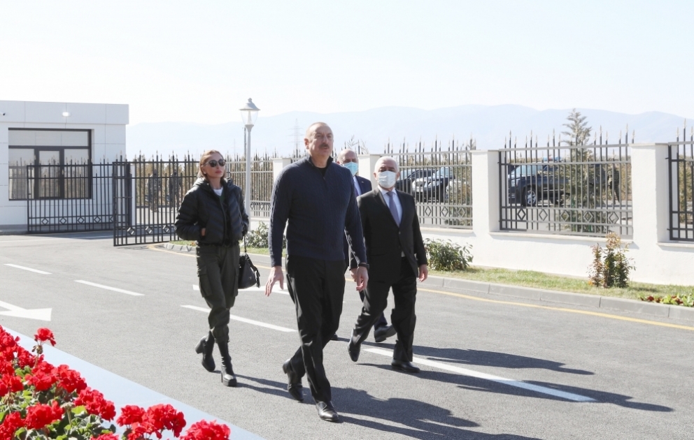 President Ilham Aliyev and First Lady Mehriban Aliyeva visited Aghdam district  “Aghdam-1” and “Aghdam-2” substations and Karabakh Digital Management Center were launched VIDEO